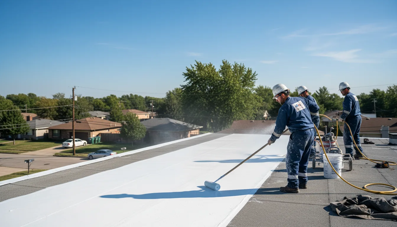 Commercial roof coating in Sadsburyville, PA near me